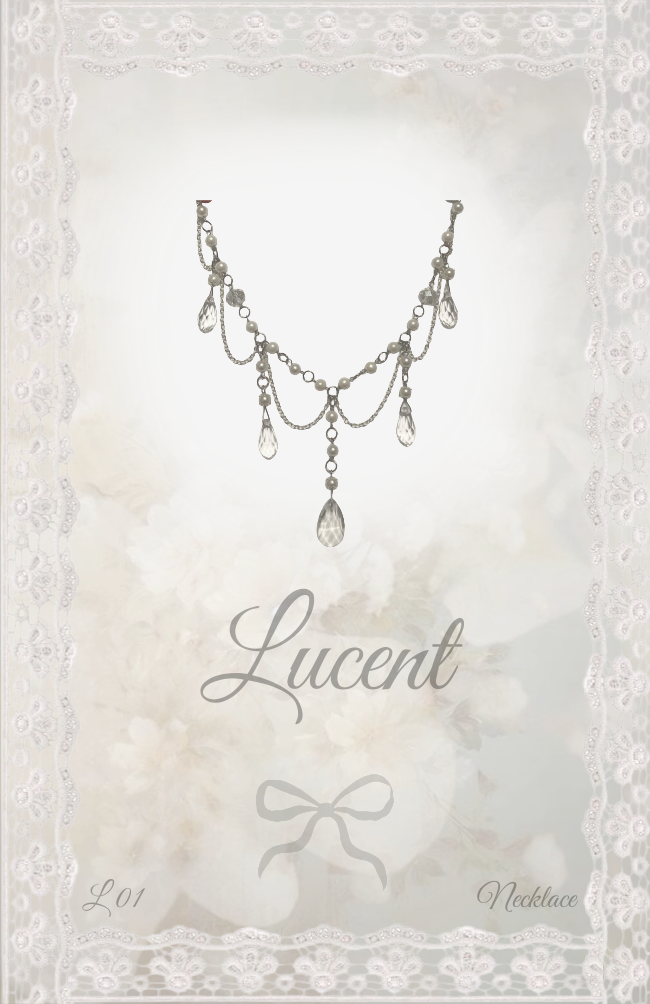Lucent Teardrop Necklace ~ L01