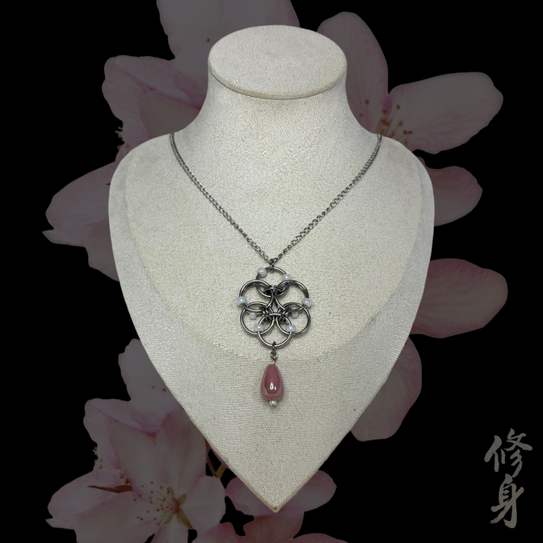 Blossom Chainmail Pendant Necklace