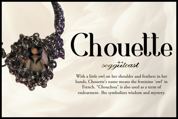Chouette ~ Chainmail Cabochon Choker