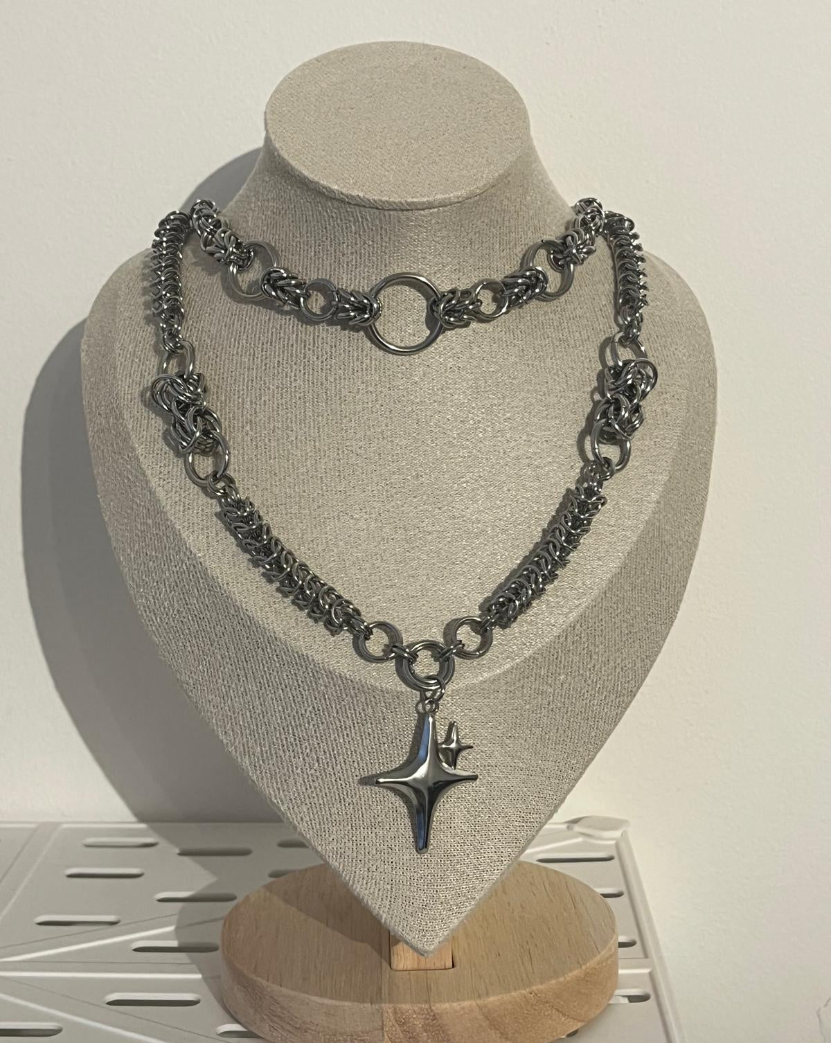 Custom Layered Chainmail Necklace