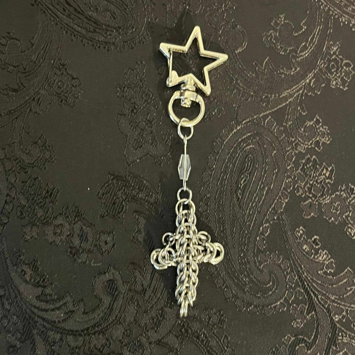 The Cross Chainmail Keychain