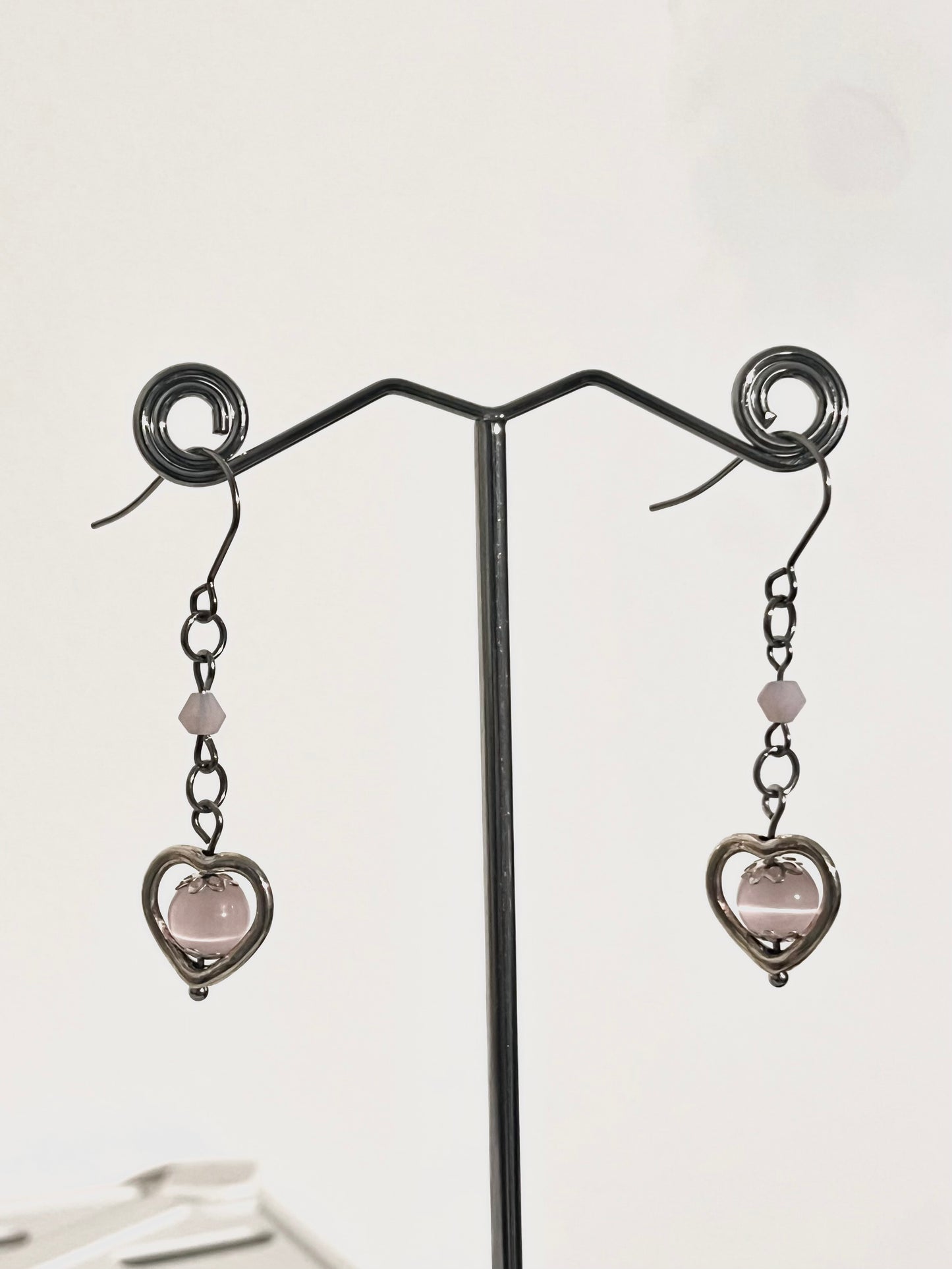 Pink Hearts Earrings - REMAKE