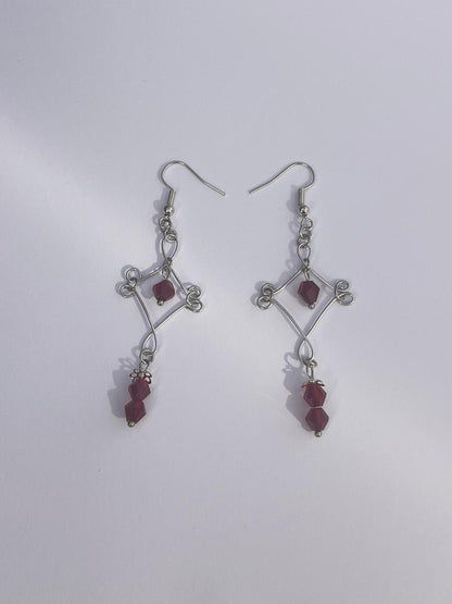 Spira Earrings 05 - Red Drop