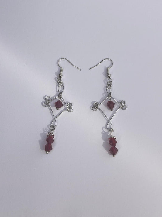 Spira Earrings 05 - Red Drop