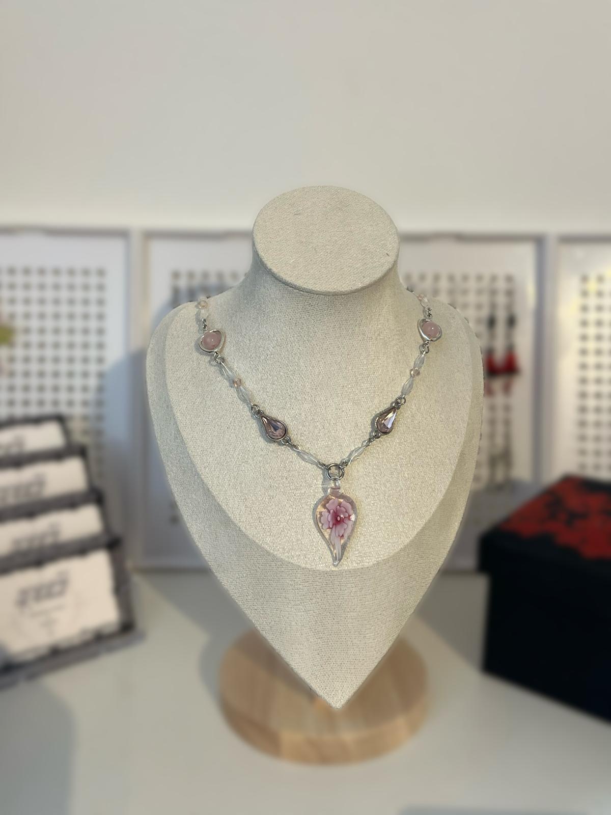 Pink Flora Necklace