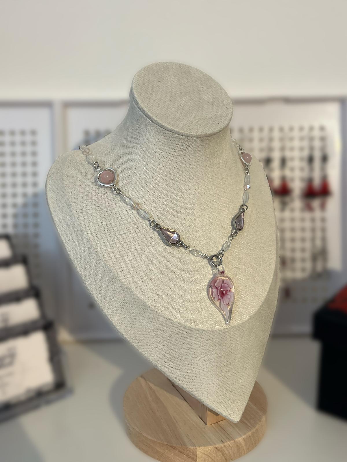 Pink Flora Necklace