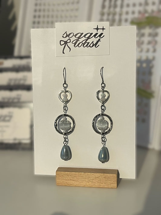 Misty Catseye Drop Earrings