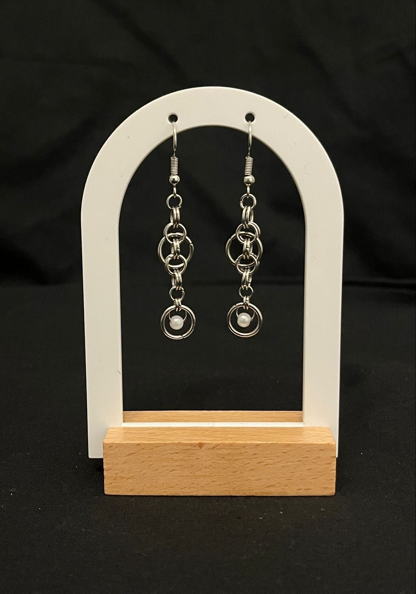 Interlace earrings 07 - Chained