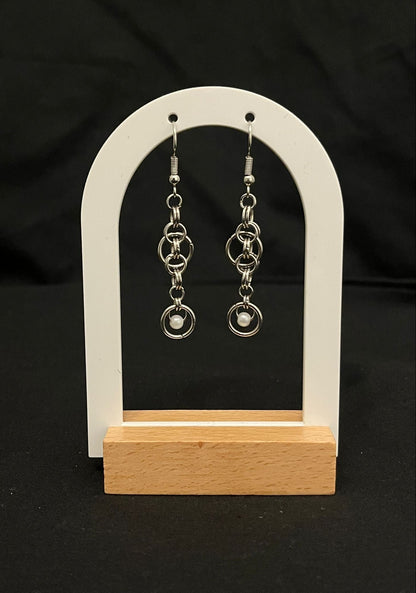 Interlace earrings 07 - Chained