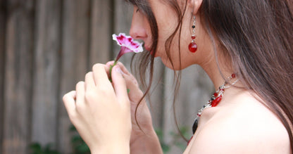 Obscura Earrings in Red ~ O04