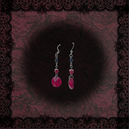 Obscura Earrings in Red ~ O04