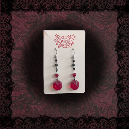 Obscura Earrings in Red ~ O04