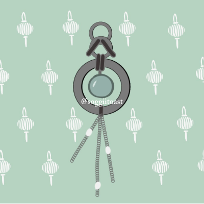 Celadon Lantern Earrings