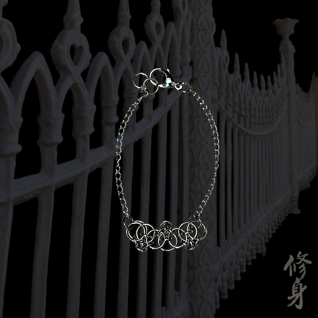 Laced Trellis Chainmail Bracelet