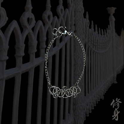 Laced Trellis Chainmail Bracelet
