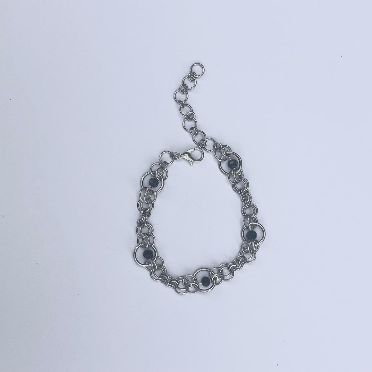 Interlace bracelet 04 - Black Circle