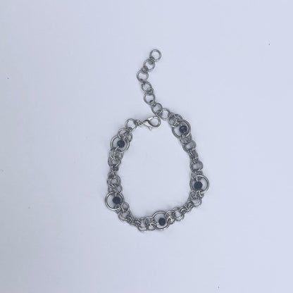 Interlace bracelet 04 - Black Circle