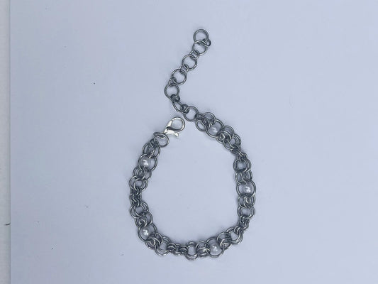 Interlace bracelet 05 - White Circle