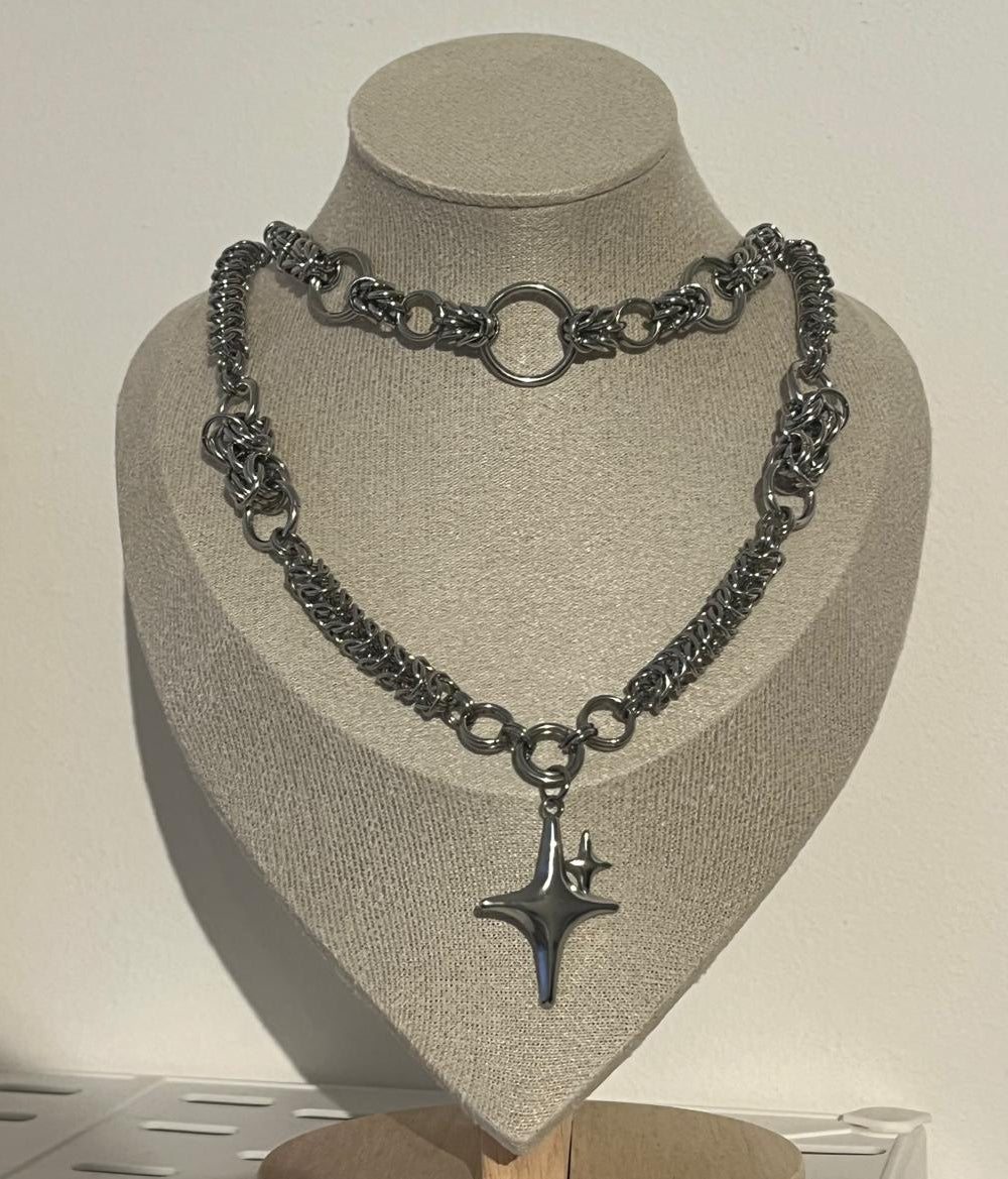 Custom Layered Chainmail Necklace
