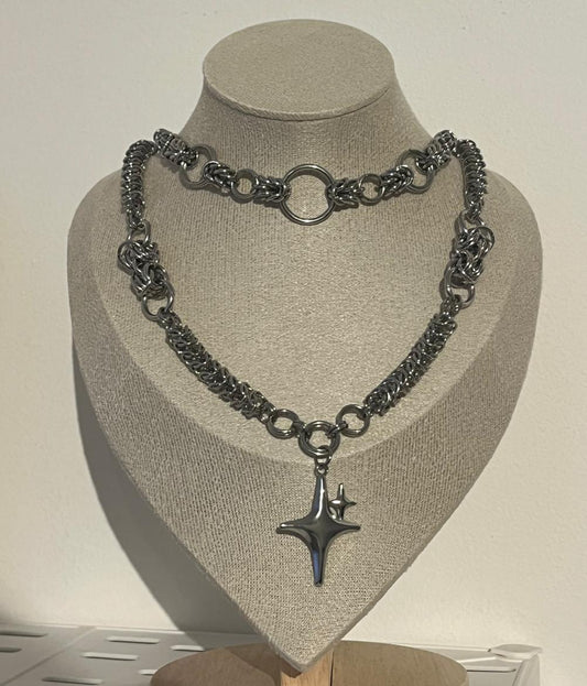 Custom Layered Chainmail Necklace