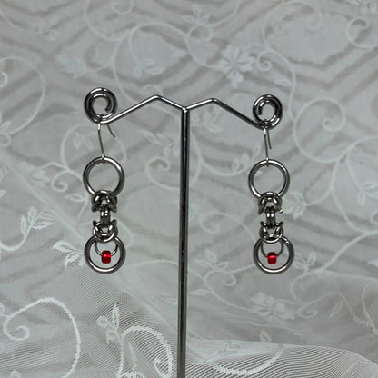 Torch Embers Chainmail Earrings
