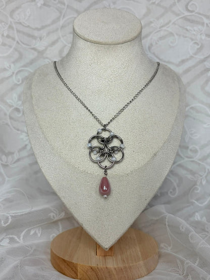 Blossom Chainmail Pendant Necklace