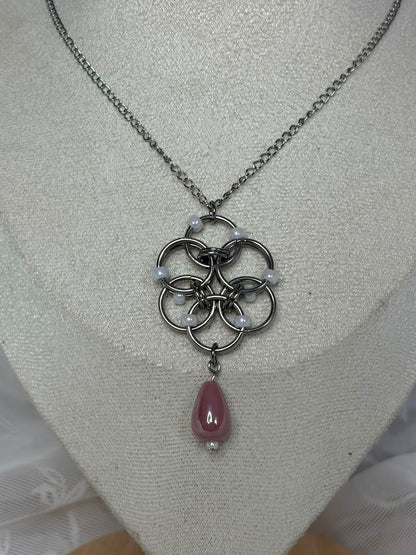 Blossom Chainmail Pendant Necklace