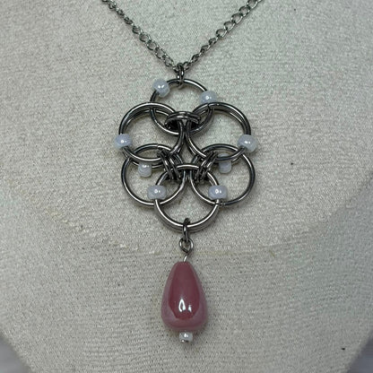 Blossom Chainmail Pendant Necklace