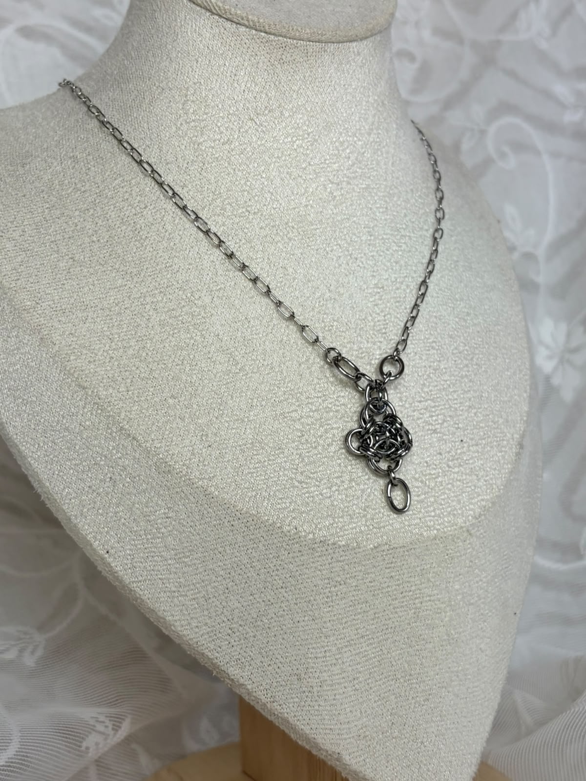 Fú (福) ~ Luck Chainmail Necklace
