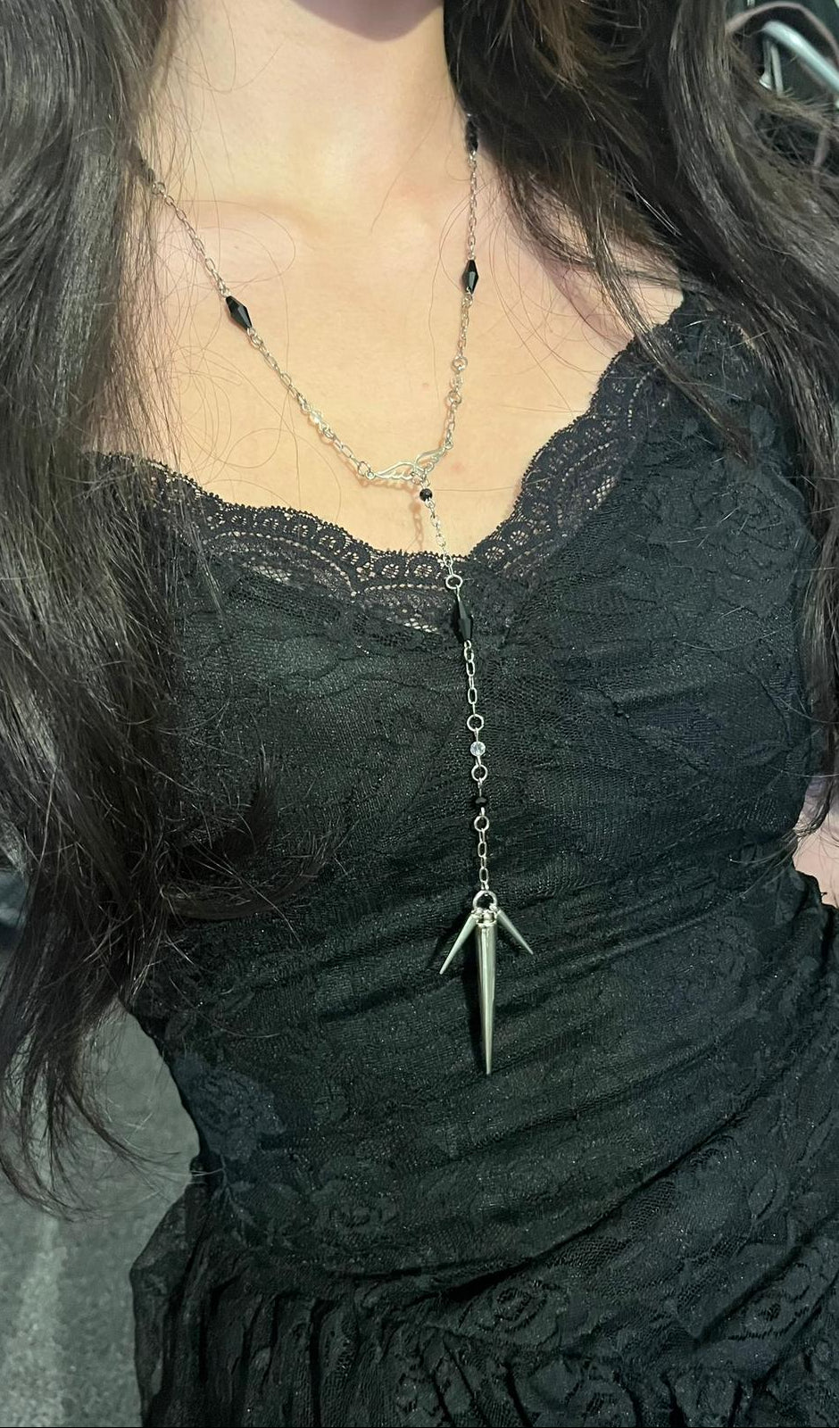Spiked Lariet Necklaces