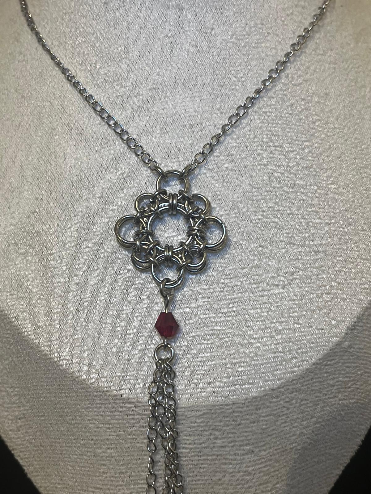Chinese Knot Inspired Chainmail Necklaces
