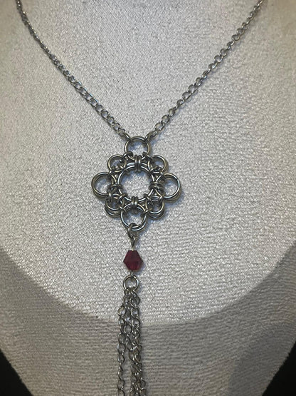 Chinese Knot Inspired Chainmail Necklaces