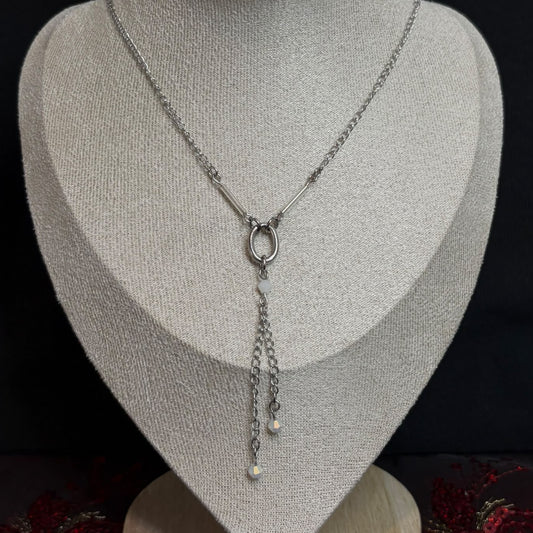 Tasseled Rain Pendant Necklace