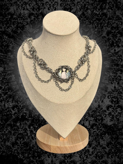 Little Angel Chainmail Cabochon Choker