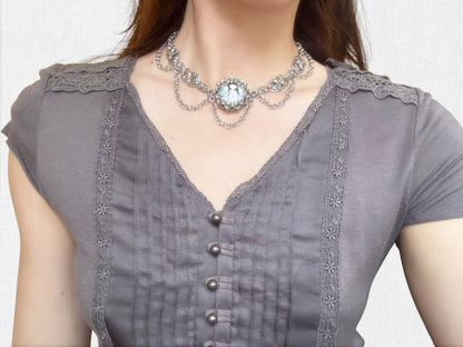 Little Angel Chainmail Cabochon Choker