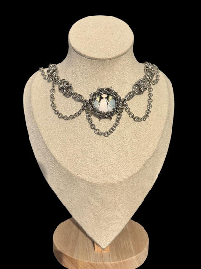 Little Angel Chainmail Cabochon Choker