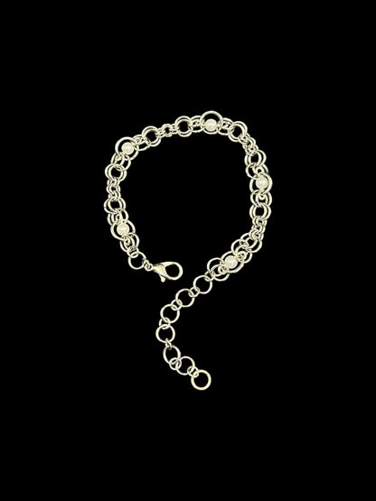 Interlace bracelet 05 - White Circle