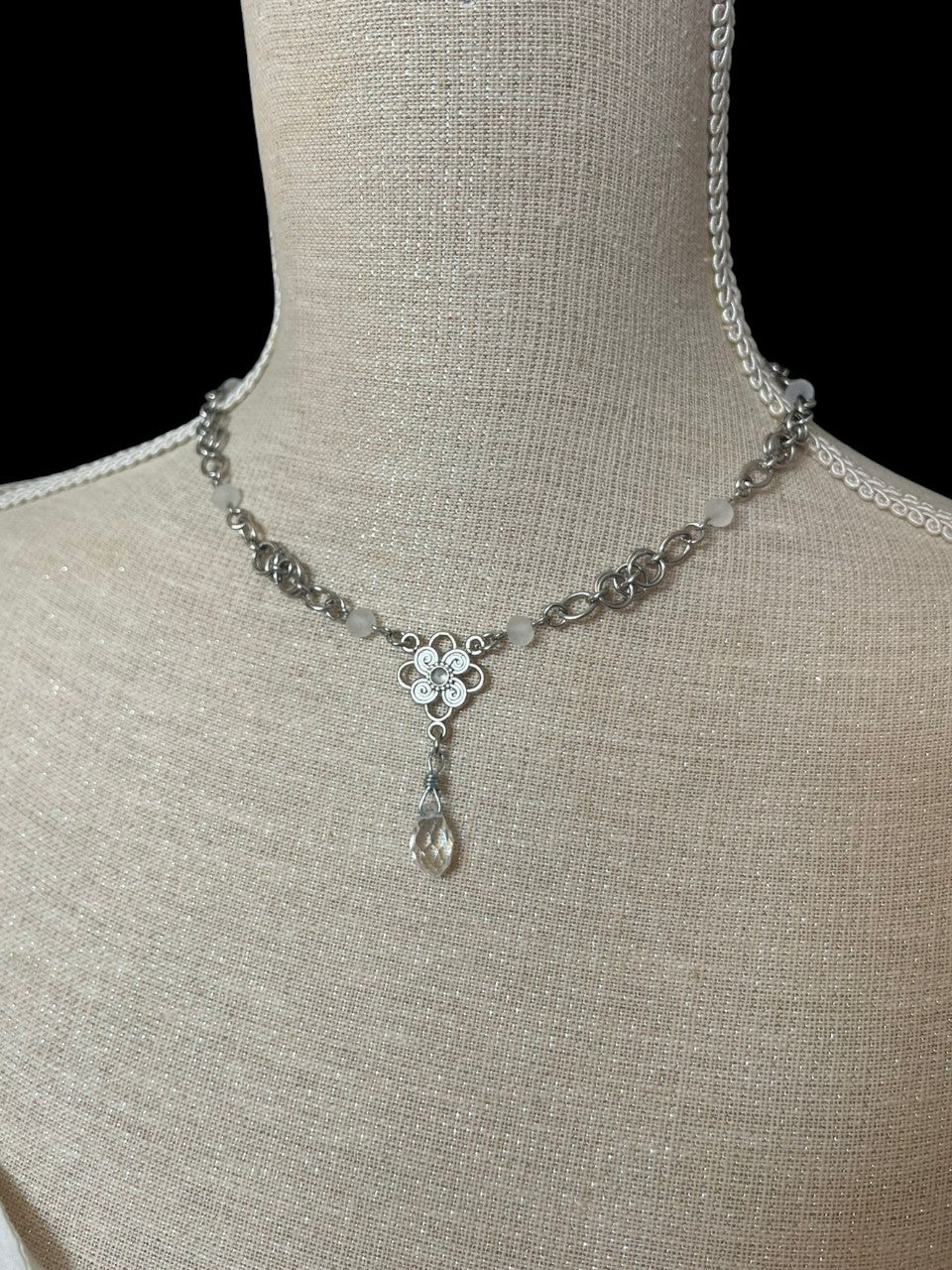Cathedral Helm Weave Chainmail Necklace