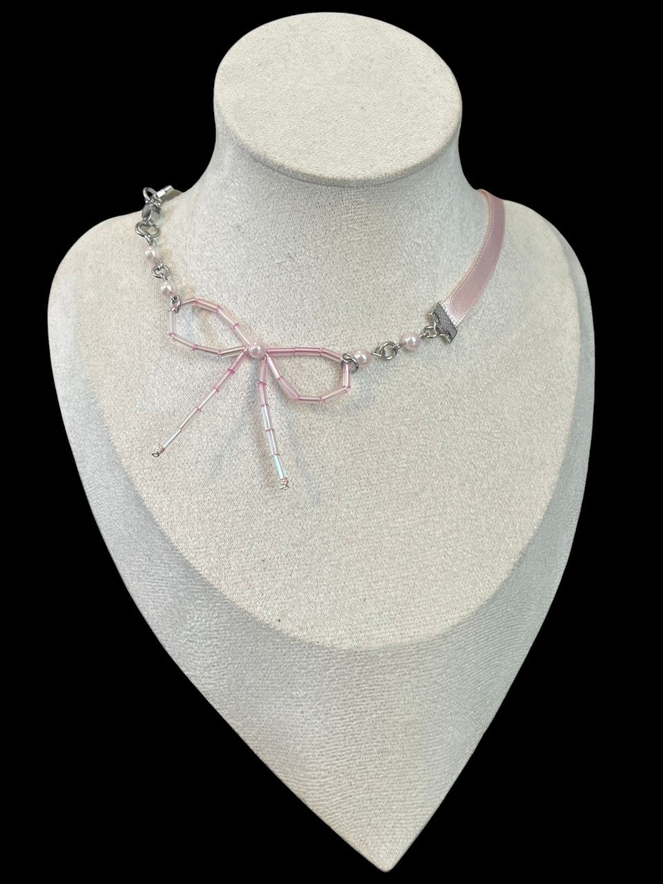Beaded Ribbon Chokers