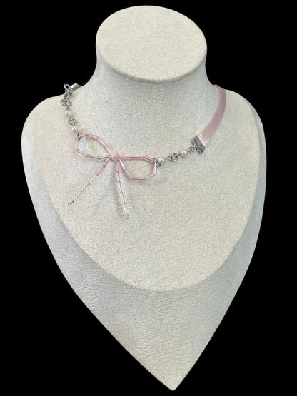 Beaded Ribbon Chokers