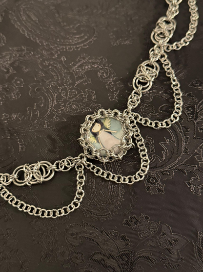 Little Angel Chainmail Cabochon Choker