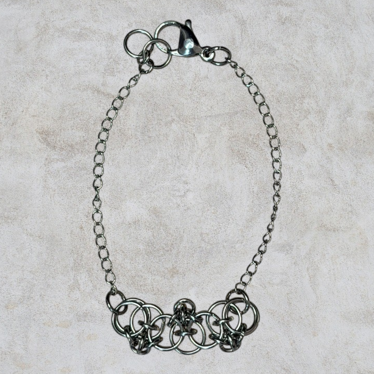 Laced Trellis Chainmail Bracelet