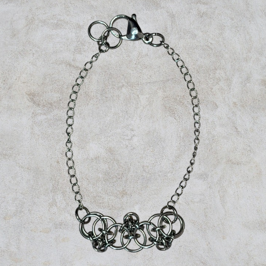 Laced Trellis Chainmail Bracelet