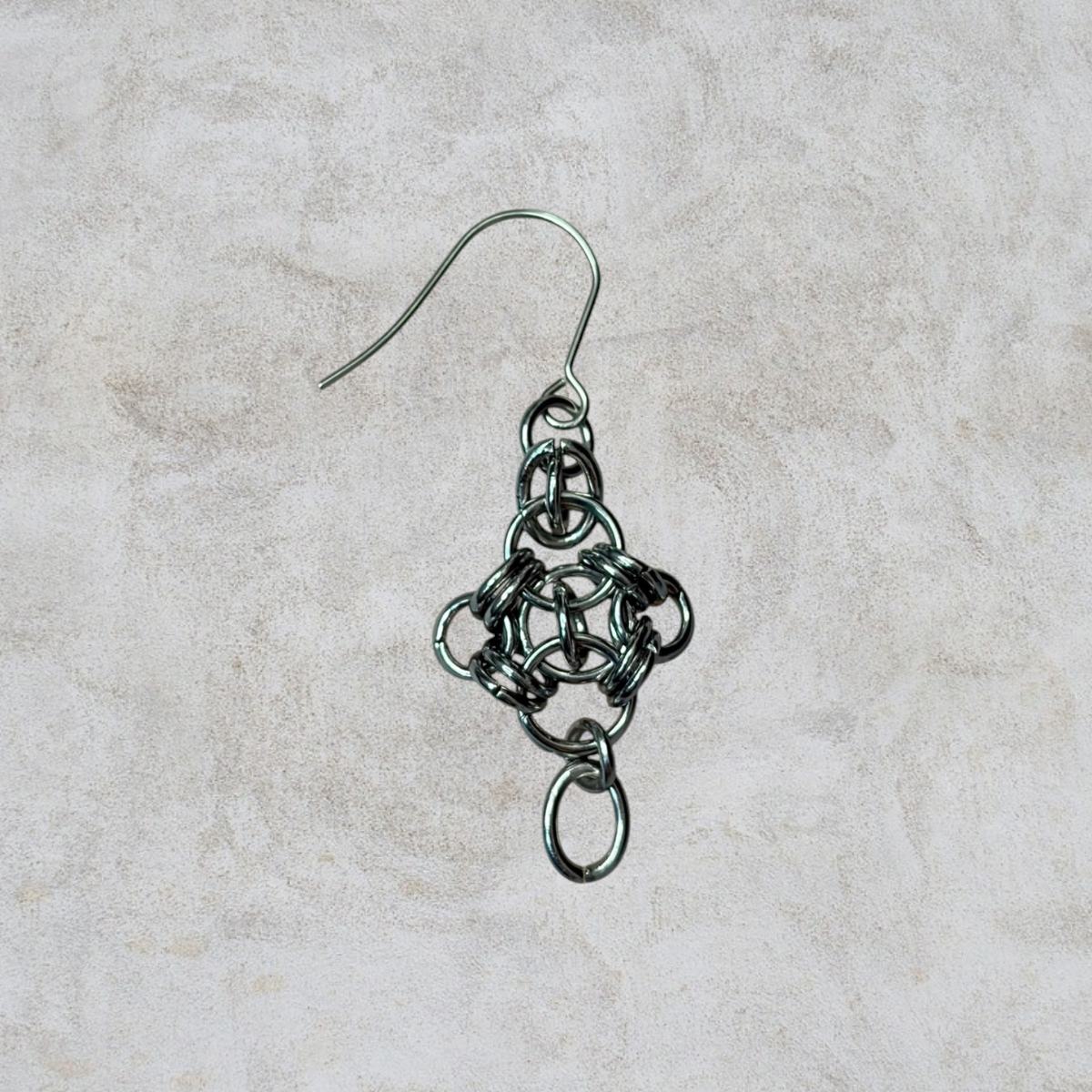 Fú (福) ~ Lucky Chainmail Earrings
